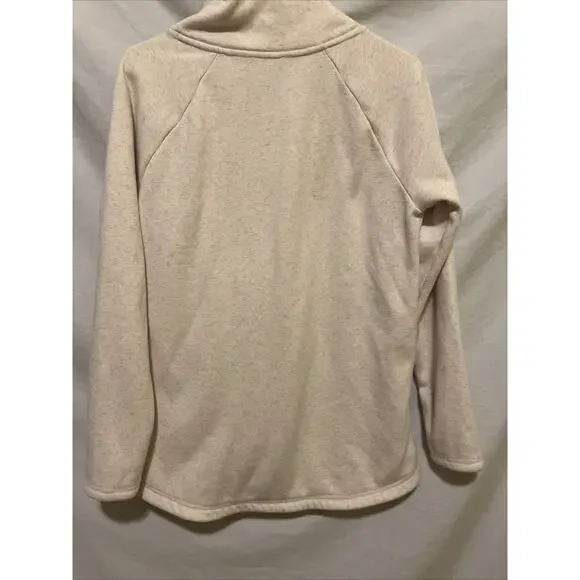 Athleta Cozy Karma Pullover Sweatshirt Oatmeal Heather Cream Women’s Medium - Picture 12 of 16